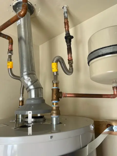 Water heater installation and plumbing repair in Shainline
